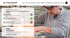 Desktop Screenshot of frontwork.ch