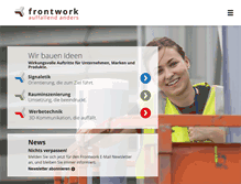 Tablet Screenshot of frontwork.ch